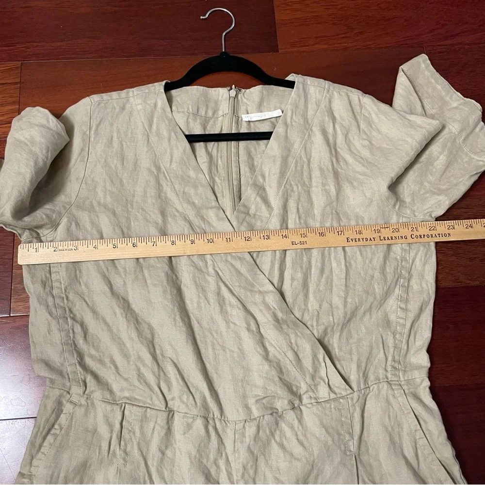 Everlane Linen Jumpsuit‎ Jumper European Flax Women's Sz 10 B43